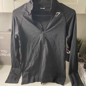 Gym shark half zip up size M